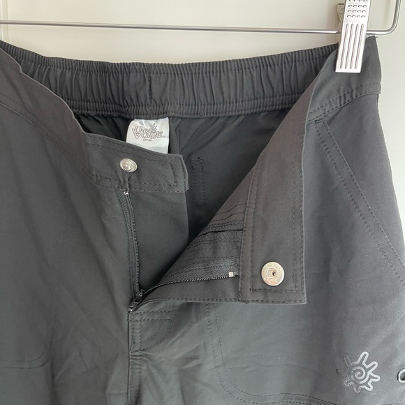 UV Skinz-NWT-women’s black side tie capri beach pants - Picture 6 of 14